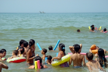  Disfrutando de un d�a de playa